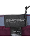 Men's Logo Band Stretch Boxer Trunk Briefs Burgundy - EMPORIO ARMANI - BALAAN 10