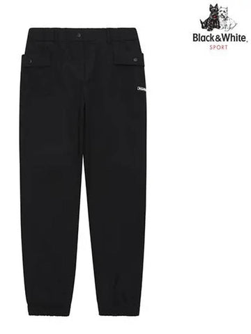 Out Pocket Jogger Pants 5904LZSSBLACK - BLACK&WHITE - BALAAN 1