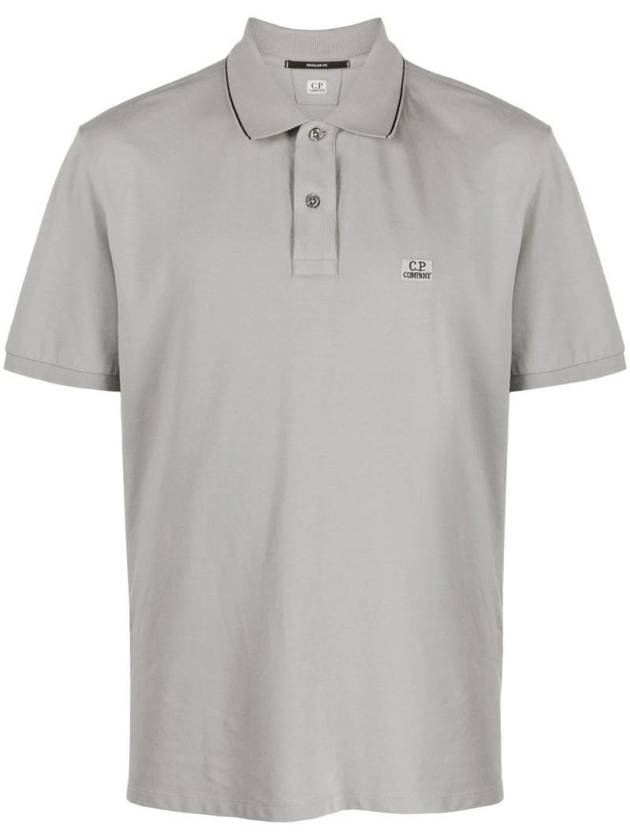 Logo Patch Pique Polo Shirt 16CMPL097A005263W - CP COMPANY - BALAAN 1