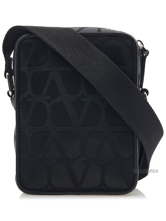 Iconograph Small Nylon Shoulder Bag Black - VALENTINO - BALAAN 4