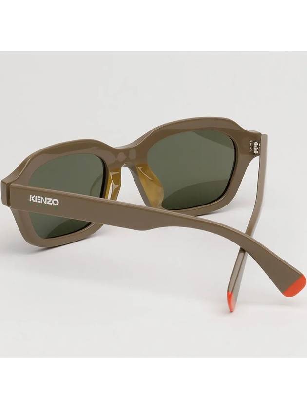 Sunglasses KZ40175F 57N Brown Horn Rim Asian Fit Square - KENZO - BALAAN 4