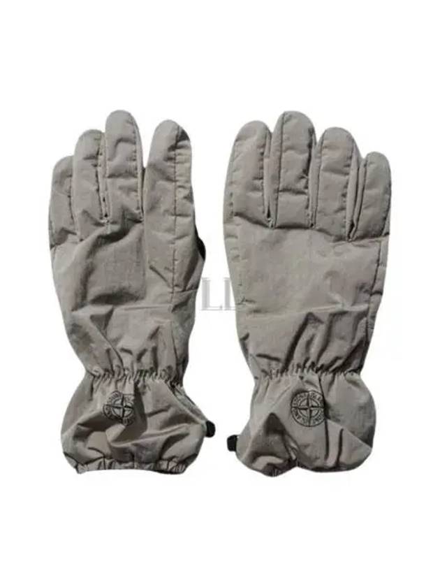 Logo Nylon Gloves Beige - STONE ISLAND - BALAAN 2