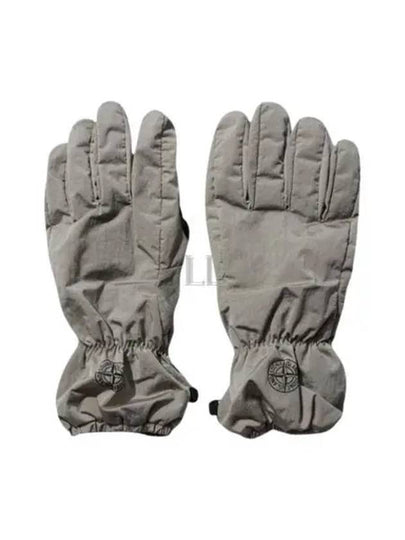 Logo Nylon Gloves Beige - STONE ISLAND - BALAAN 2