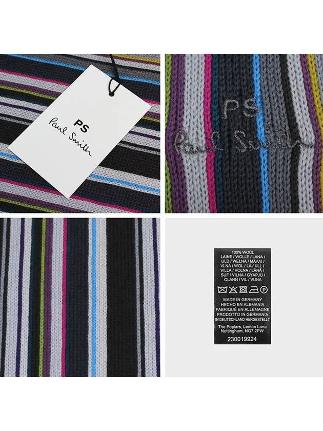 PS Bi Muffler Scarf M2A 151F N146 76 SLATE - PAUL SMITH - BALAAN 7