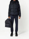 Detachable Sleeve Hooded Short Padding Navy - BURBERRY - BALAAN 3