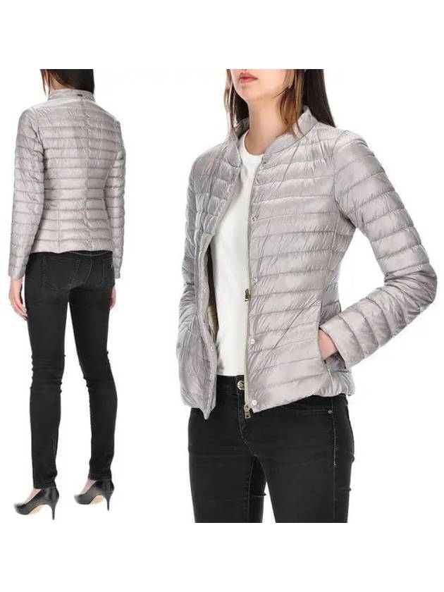 Elena Slim Fit Bomber Padding Grey - HERNO - BALAAN 2