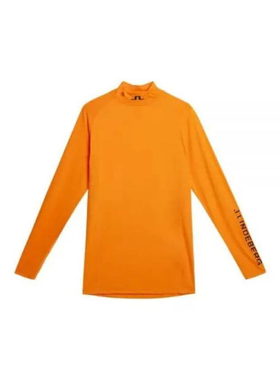 Men's Aelo Soft Compression Long Sleeve T-Shirt Persimmin Orange - J.LINDEBERG - BALAAN 2