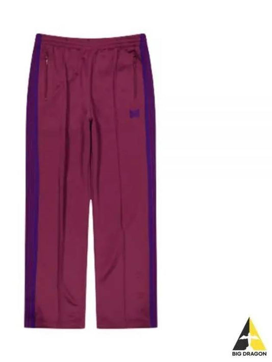 Track Pant Poly Smooth WINE NS246 Pants - NEEDLES - BALAAN 1