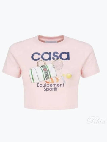 Graphic Printing Crop T Shirt WPS24JTS00903 - CASABLANCA - BALAAN 1