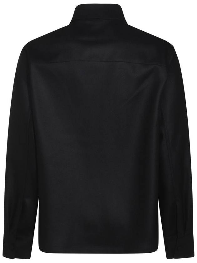 Jil Sander Black Wool Shirt - JIL SANDER - BALAAN 2