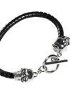 Double Skull Bracelet Silver - ALEXANDER MCQUEEN - BALAAN 4