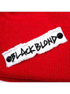 BBD Side Patch Long Beanie Red - BLACKBLOND - BALAAN 3