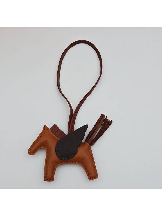 Rodeo Pegase PM Charm Key Holder Gingerbread Sienne Mocha - HERMES - BALAAN 3