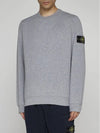 Wappen Patch Crew Neck Sweatshirt Grey - STONE ISLAND - BALAAN 5