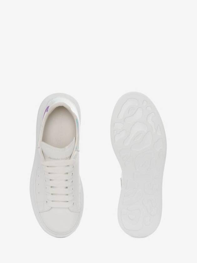 Oversized Smooth Calf Leather Sneakers White Shock Pink - ALEXANDER MCQUEEN - BALAAN 8