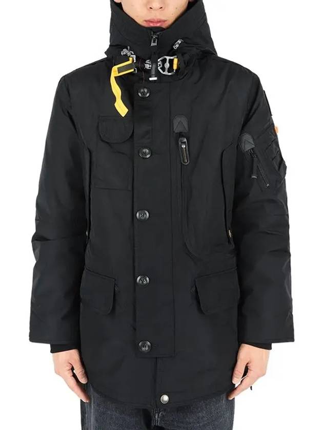 men's Kodiak padded jacket black KODIAK PMJK MA02 541 - PARAJUMPERS - BALAAN 2