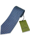 GG Dot Pattern Silk Tie Blue Silver - GUCCI - BALAAN 6