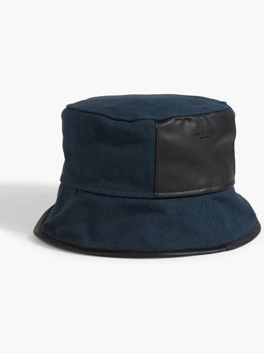 Ellis leather trimmed canvas bucket hat - RAG & BONE - BALAAN 1