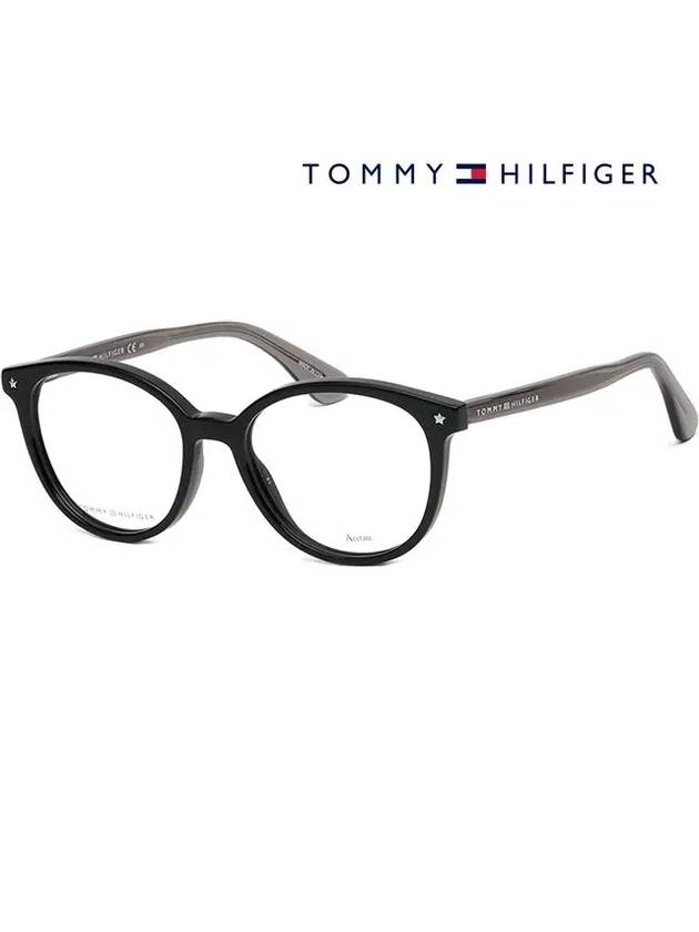 Glasses Frame TH1552 807 Round Men Women Horned Frame - TOMMY HILFIGER - BALAAN 1