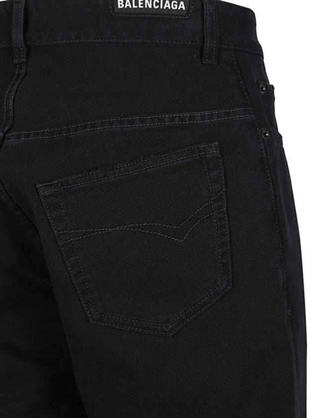 Medium Fit Straight Jeans Black - BALENCIAGA - BALAAN 4