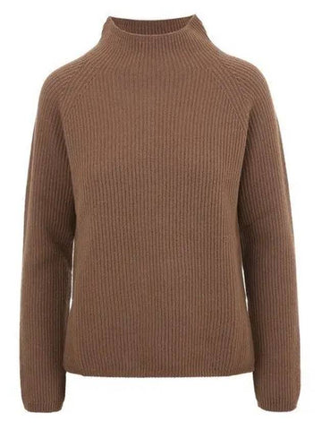 Elica Wool Cashmere Knit Top Brown - MAX MARA - BALAAN 1