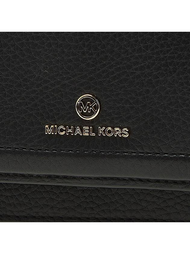 Jet Set Small Pebbled Leather Smartphone Convertible Cross Bag Black - MICHAEL KORS - BALAAN 8