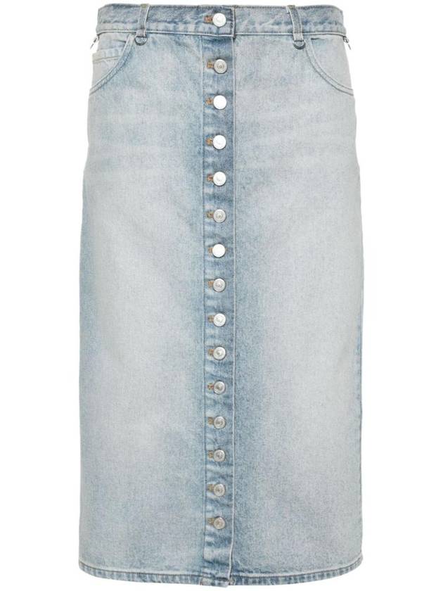 Multiplex denim H line skirt blue - COURREGES - BALAAN 1