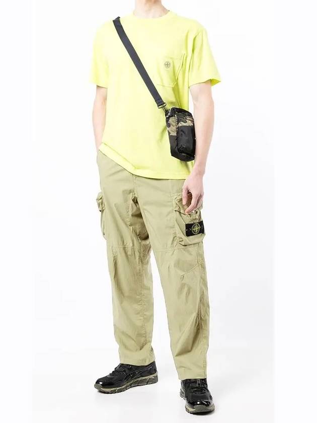 Stretch Cotton Tela Paracadute Cargo Pants Beige - STONE ISLAND - BALAAN 5