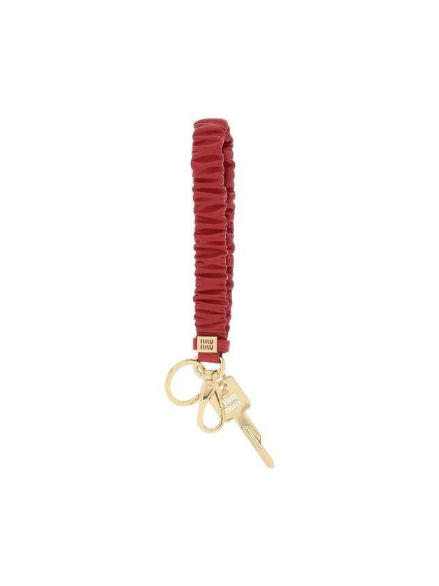 Leather Keyholder Red - MIU MIU - BALAAN 1