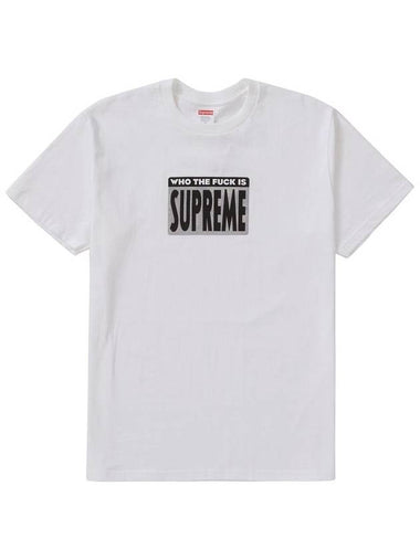 WHO THE FUCK TEE WHITE - SUPREME - BALAAN 1