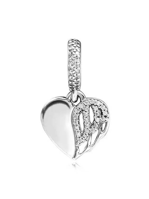 Heart Angel Dangle Bracelet Charm Silver - PANDORA - BALAAN 5