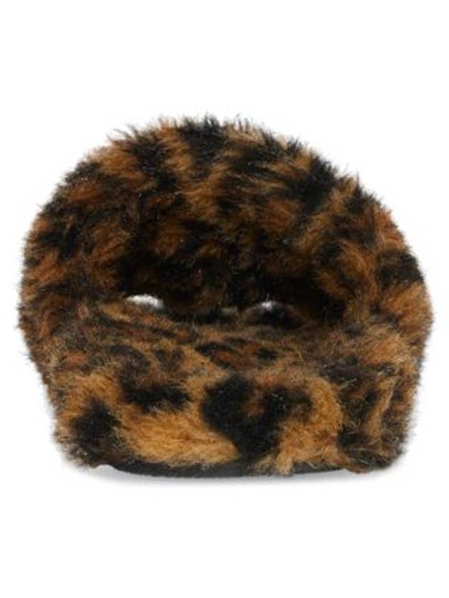 Leopard Pattern Fake Fur Slide Slippers - BALENCIAGA - BALAAN 4