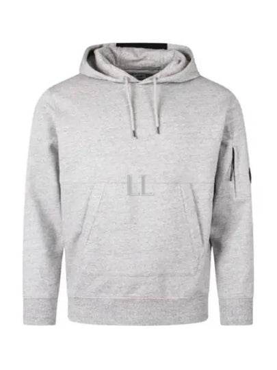 Diagonal Raised Fleece Lens Hoodie Grey - CP COMPANY - BALAAN 2