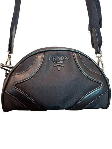 Half Moon Shoulder Bag Black - PRADA - BALAAN 1