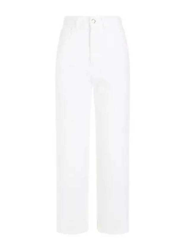 Cotton Cropped Jeans White - MONCLER - BALAAN 2