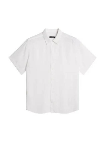 Regular Light Tencel Short Sleeve Shirt White - J.LINDEBERG - BALAAN 2