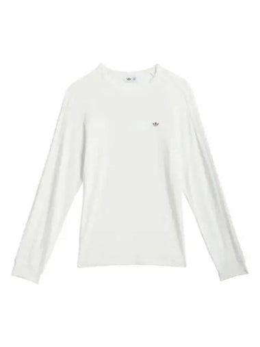 adidas clat lip long sleeve t shirt core white - ADIDAS - BALAAN 1