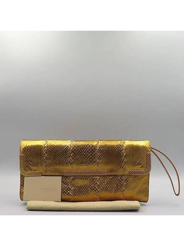 gold clutch bag - BOTTEGA VENETA - BALAAN 1