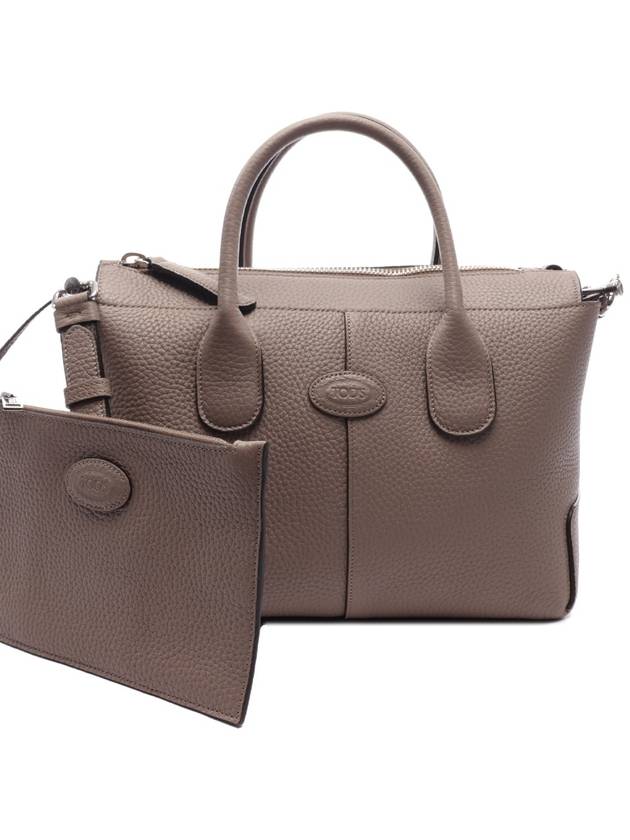 Di Leather Tote Bag Beige - TOD'S - BALAAN 3