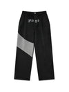 Chillin Tucked PantsNight Unisex Logo Wide Pants Black - PHOS333 - BALAAN 1