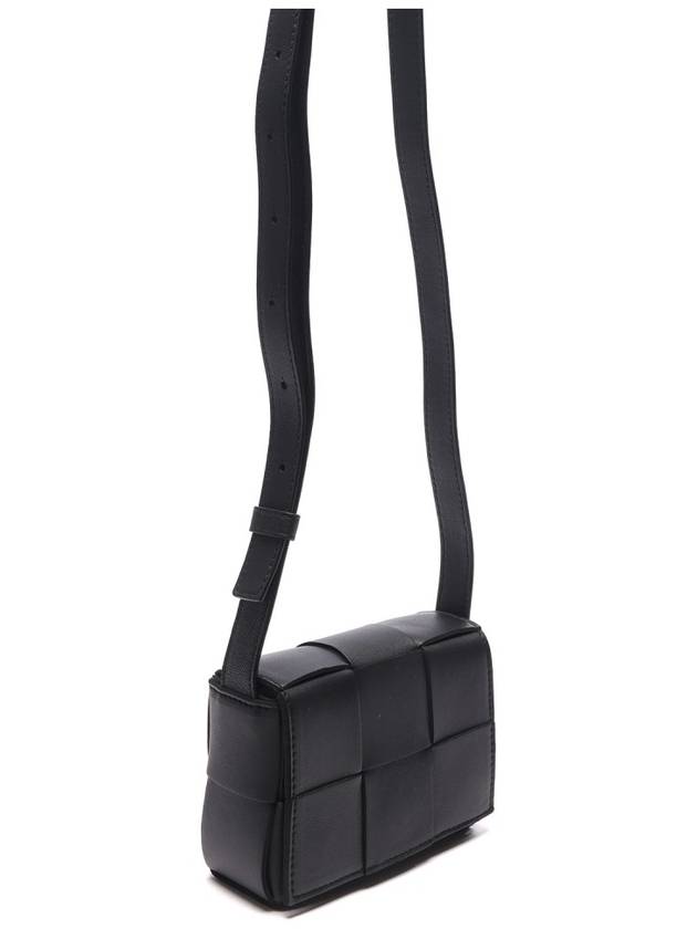 Intrecciato Cassette Small Cross Bag Black - BOTTEGA VENETA - BALAAN 4