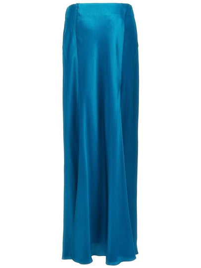 Alberta Ferretti Long Satin Skirt - ALBERTA FERRETTI - BALAAN 2