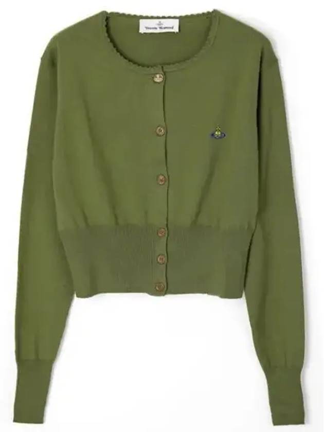 Bea Cropped Cardigan Sage Green - VIVIENNE WESTWOOD - BALAAN 2