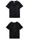 Hawaiian Viscose Short Sleeve Shirt Black - CELINE - BALAAN 5