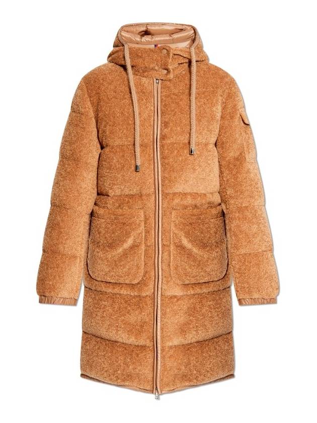 Belcastel Teddy Long Down Padding Camel - MONCLER - BALAAN 1