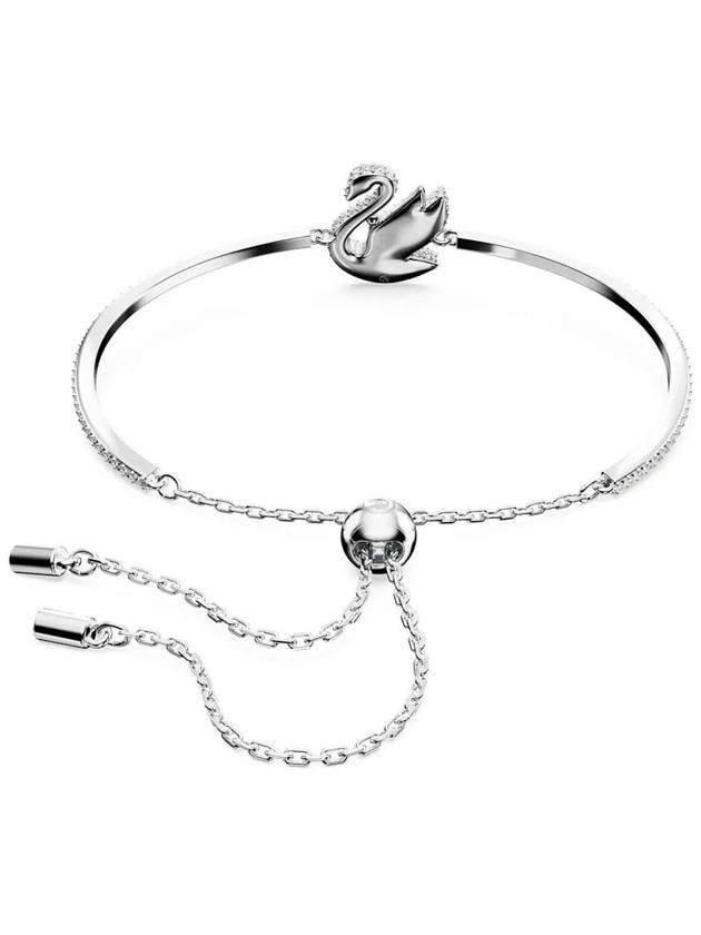 Iconic Swan Crystal Bangle Bracelet Silver - SWAROVSKI - BALAAN 6