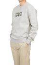 Flower Logo Print Comfort Sweatshirt Light Gray - MAISON KITSUNE - BALAAN 6