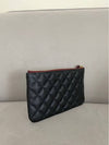 Small Classic Pouch Grained Calfskin & Gold Black - CHANEL - BALAAN 6