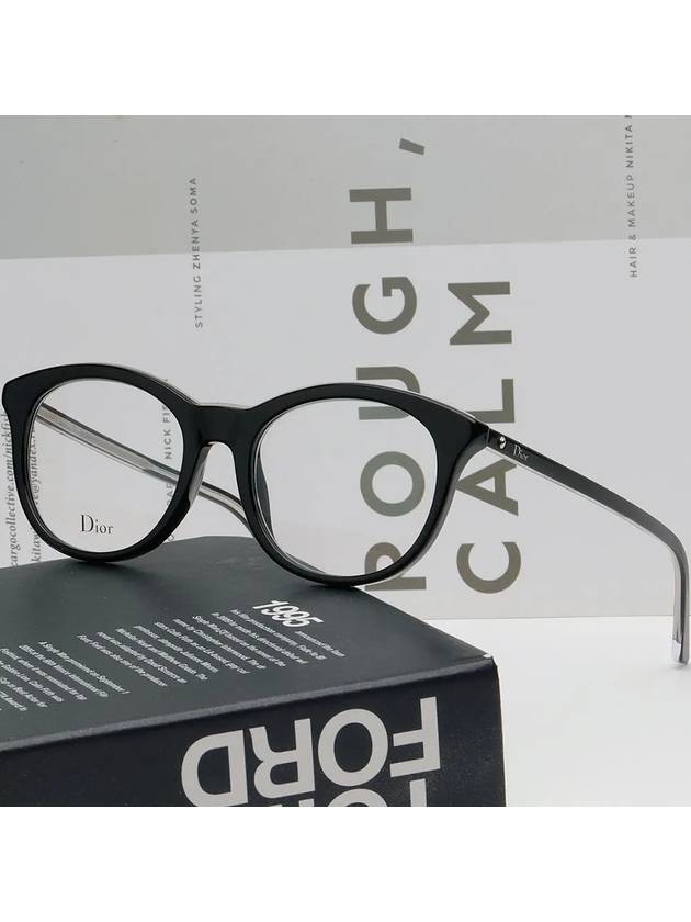 Eyewear Montaine Round Eyeglasses Black - DIOR - BALAAN 3