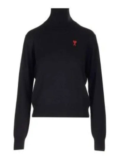 De Coeur Wool Turtleneck Black - AMI - BALAAN 2